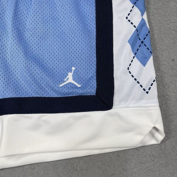 University of North Carolina Tar Heels Shorts Men XXL 2XL Blue Jordan Basketball - Picture 4 of 16
